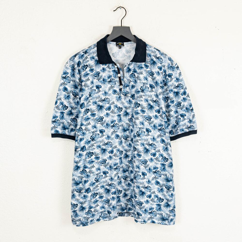 Solemare Maus & Hoffman Floral Print Polo Shirt Cotton size XL